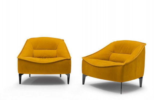 Armchair Upholstery Seat Modern Design Leather Relax Armchair Lounge Luxury Living Room