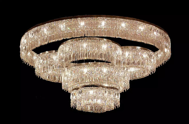 Chandelier for the foyer crystal shining new interior luxury new