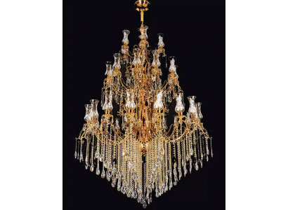 Chandelier Crystal Living Room Ceiling Light Large Villa Lamps 160x280