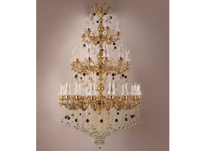 Luxury Ceiling Light Gold Chandelier Ceiling Lamp Crystal 130x280cm