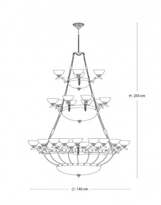 Chandelier Lamp Pendant Light Crystal Lamp Ceiling Light Lamps 145x255