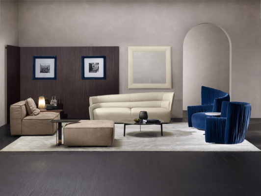 Sofa 3-seat couch leather white living room furniture sofas couch Italian Prianera