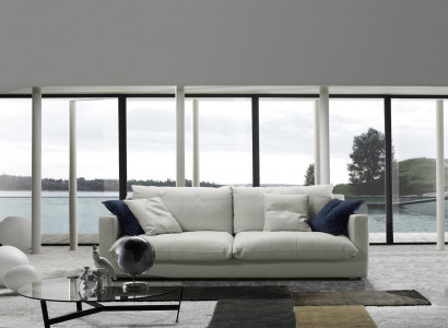 Three-seater luxury sofa 3-seat sofas seating leather design couch furniture style Prianera