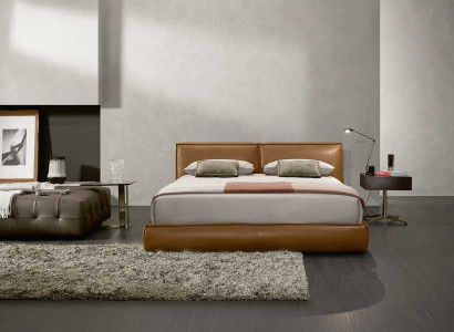 Double bed upholstered bed luxury bedroom beds double bed frame brown furniture