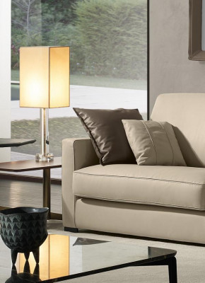 Design textile 3-seater gray couch elegant sofa padding Prianera living room