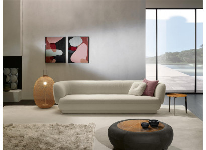 Luxury Three-Seater White Sofa 3-Seater Sofas Design Modern Design Furniture Couches