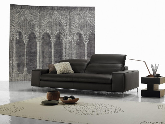 Modern sofa 2 seat luxury leather sofas loveseat living room design Prianera couch