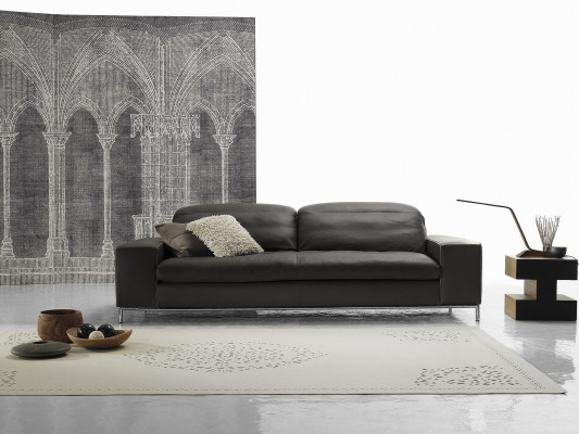 Modern sofa 2 seat luxury leather sofas loveseat living room design Prianera couch