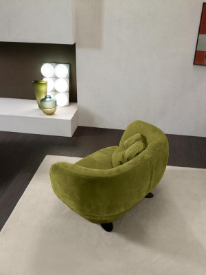 Chair Seat Green Prianera Design Living Room Upholstered Single-Seater Furniture Luxury Style