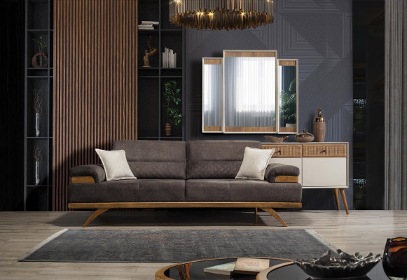 Furniture sofa set 3+3+1 seater coffee table group sofa sofa 4-piece new.