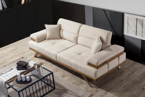 Furniture sofa set 3+3+1 seater coffee table group sofa sofa 4-piece new.