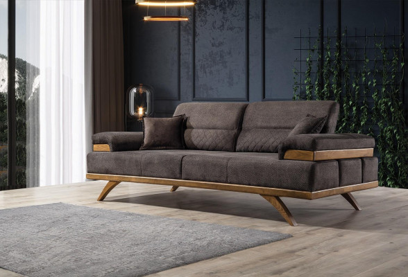 3-seater designer sofa upholstered sofas couches fabric textile new