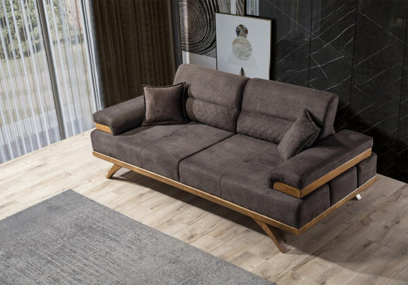 3-seater designer sofa upholstered sofas couches fabric textile new