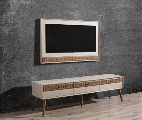 Furniture set living wall TV stand RTV lowboard sideboard TV frame wood