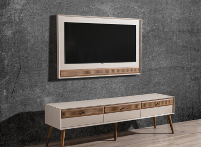 Furniture set living wall TV stand RTV lowboard sideboard TV frame wood