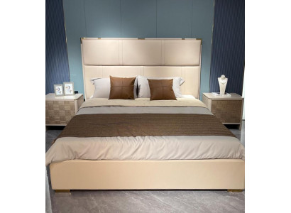 Bedroom set bed 2x nightstand design modern luxury beds 3-piece set