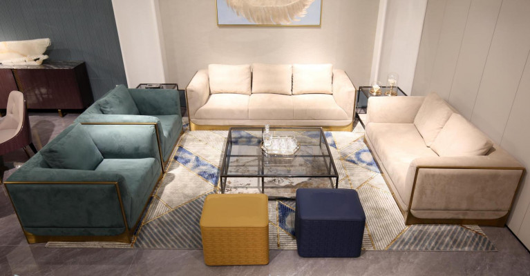 Living Room Sofa Set 3+3 Seater Modern Set Design Sofa Couch Furniture