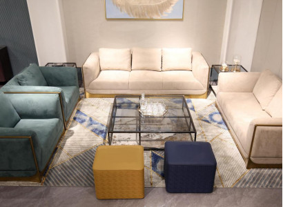 Living Room Sofa Set 3+3 Seater Modern Set Design Sofa Couch Furniture