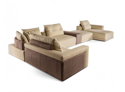 Living room corner sofa U-shaped couch seat upholstery set modern sofa new