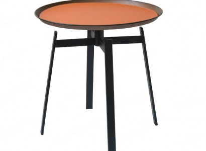 Living room round coffee table, orange style, modern stainless steel tables, table.