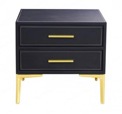 Nightstand luxury black bedroom new design furniture style modern