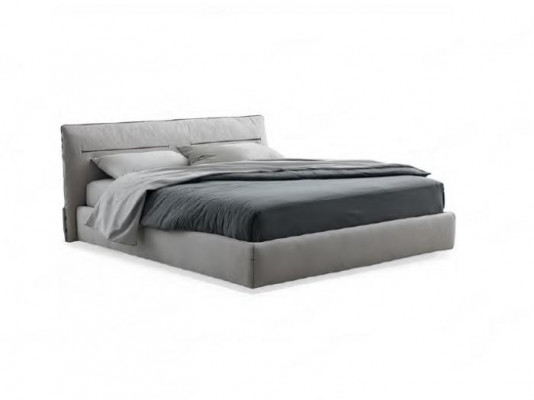 Bed double bed stylish gray bed double bed for bedroom beds