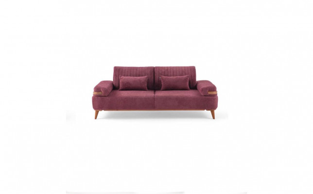 Living room pink 3-seater modern three-seater luxurious upholstered couch