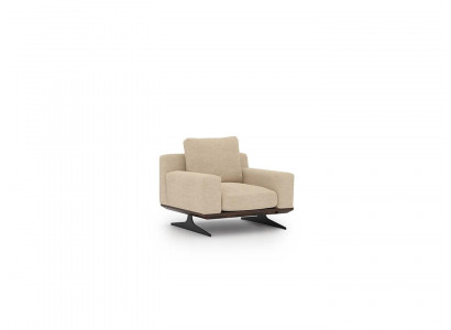 Designer armchair living room furnishing textile modern upholstery new