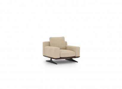 Designer armchair living room furnishing textile modern upholstery new