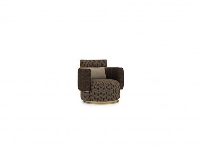 Luxury Upholstered Seat Design Brown Armchair Upholstered Furniture Living Room Decoration