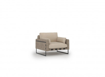 Living room armchair beige furnishings luxury seat textile design upholstered armchair new
