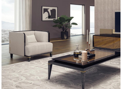 New modern furniture living room armchair designer furnishings white upholstered seat