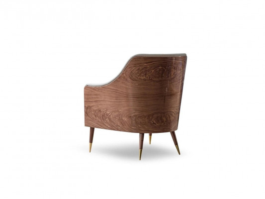 Design armchair living room upholstered furniture textile modern seat new