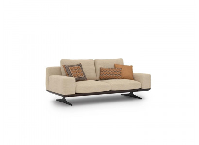 Modern upholstered sofa living room two-seater sofa couch textile designer furnishings