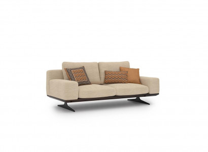 Modern upholstered sofa living room two-seater sofa couch textile designer furnishings