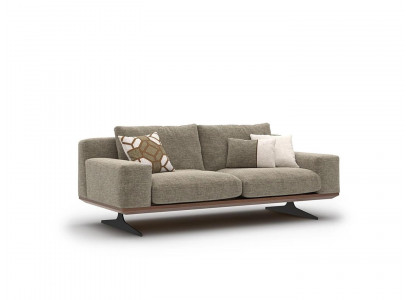 Modern upholstered sofa, two-seater sofa, couch, living room furniture, designer furnishings