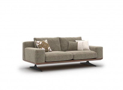 Modern upholstered sofa, two-seater sofa, couch, living room furniture, designer furnishings