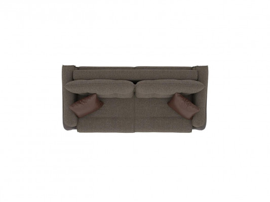 Living room sofa couch three-seater modern upholstered furniture textile designer furnishing