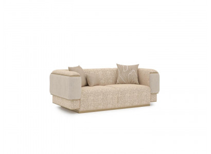 Luxury living room furniture sofa couch two-seater beige sofas upholstered furniture