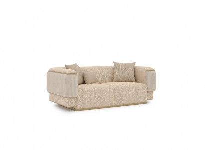 Luxury living room furniture sofa couch two-seater beige sofas upholstered furniture