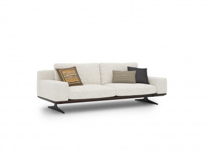 Luxury three-seater sofa upholstered furniture couch modern living room designer furnishing