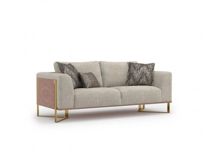 Two-seater sofa living room upholstered furniture design couch furnishing textile new