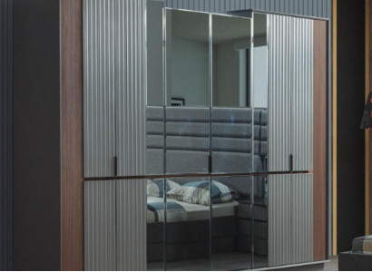 Modern glass cabinet luxury wardrobes bedroom wooden furniture new
