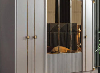Designer closet bedroom luxurious cabinets style wooden furniture