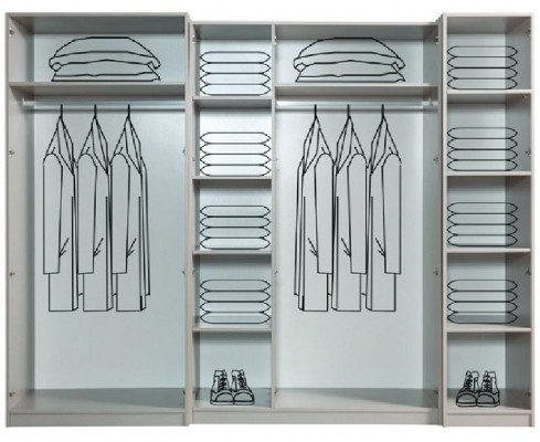 Designer closet bedroom luxurious cabinets style wooden furniture