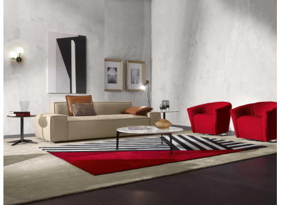 Living room sofa 3-seater couch furniture wood beige upholstery furniture sofa couches new