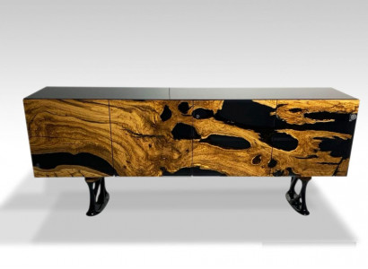 Sideboard chest of drawers epoxy resin brown living room wood dressers sideboard
