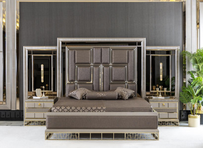 Bed Brown Elegant Bedroom Design Beautiful Luxury Double Beds
