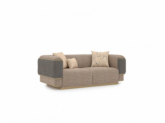 Complete 3-piece upholstered sofa three-seater modern armchair living room two-seater couch