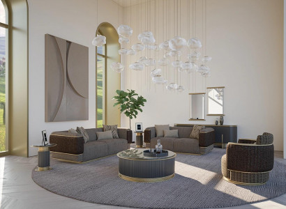 Living room upholstered furniture sofa set, two-seater, three-seater, sofa, couch, luxury armchair